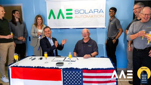 AAE breidt uit naar Noord-Amerika met overname van Solara Automation 